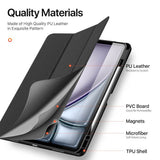 Калъф с Pen Поставка за iPad Air 13" M4/ M3/ M2, Dux Ducis Domo Case, Черен (8)