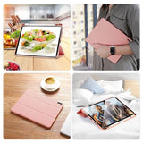 Калъф с Pen Поставка за iPad Pro 13 2025-2024, Dux Ducis Domo Case, Розов (10)