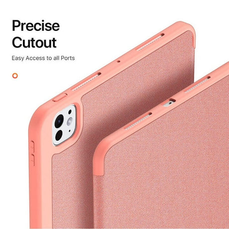 Калъф с Pen Поставка за iPad Pro 11 2025-2024, Dux Ducis Domo Case, Розов (11)
