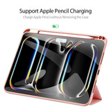 Калъф с Pen Поставка за iPad Pro 11 2025-2024, Dux Ducis Domo Case, Розов (7)
