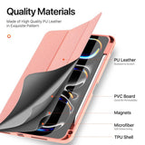 Калъф с Pen Поставка за iPad Pro 11 2025-2024, Dux Ducis Domo Case, Розов (8)