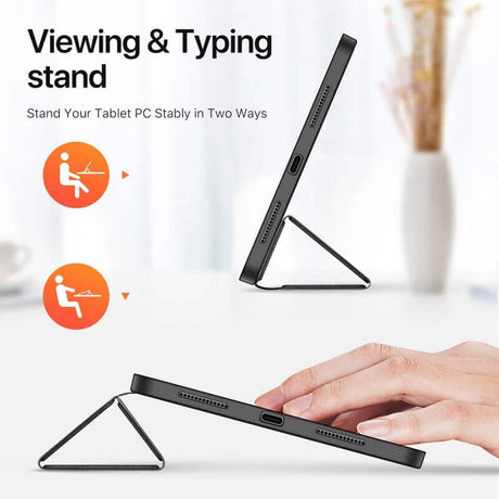 Калъф с Pen Поставка за iPad Pro 13 2025-2024, Dux Ducis Domo Case, Черен (5)