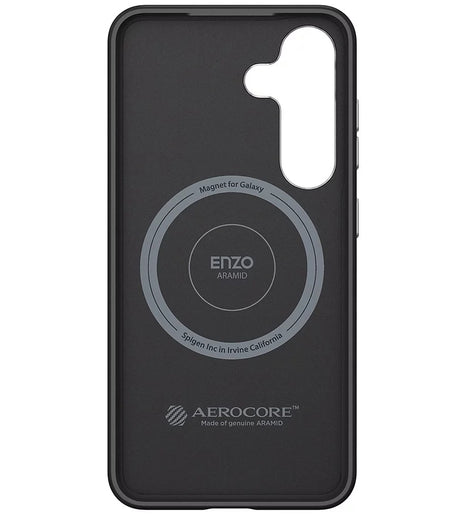 Magsafe Калъф за Samsung S25 Plus, Spigen Enzo Aramid Case, Черен (5)