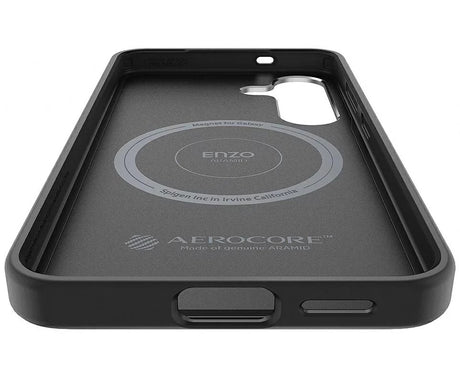 Magsafe Калъф за Samsung S25 Plus, Spigen Enzo Aramid Case, Черен (6)
