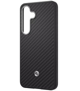 Magsafe Калъф за Samsung S25 Plus, Spigen Enzo Aramid Case, Черен (3)