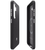 Magsafe Калъф за Samsung S25, Spigen Enzo Aramid Case, Черен (4)
