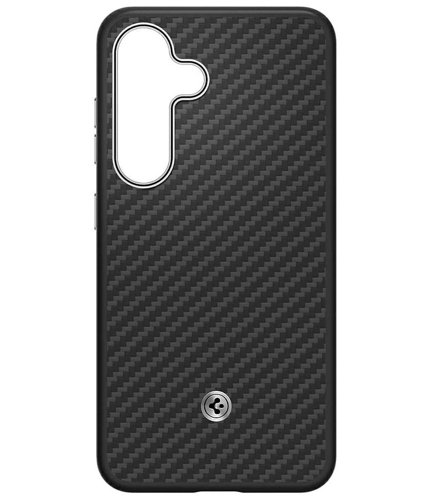 Magsafe Калъф за Samsung S25, Spigen Enzo Aramid Case, Черен