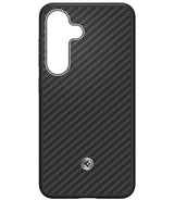 Magsafe Калъф за Samsung S25, Spigen Enzo Aramid Case, Черен