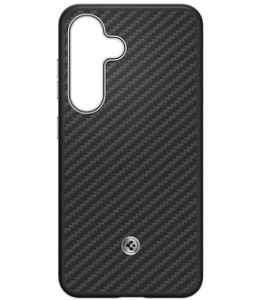 Magsafe Калъф за Samsung S25, Spigen Enzo Aramid Case, Черен