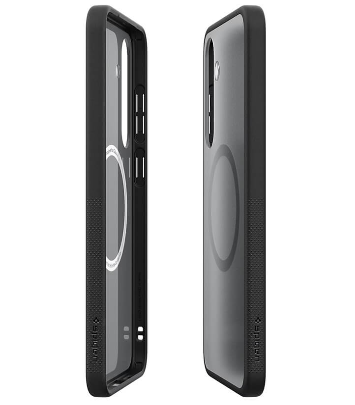 Magsafe Калъф за Samsung S25, Spigen Capella Magnet Case, Черен (5)