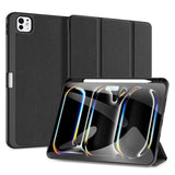 Калъф с Pen Поставка за iPad Pro 11 2025-2024, Dux Ducis Domo Case, Черен