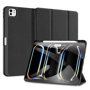 Калъф с Pen Поставка за iPad Pro 11 2025-2024, Dux Ducis Domo Case, Черен