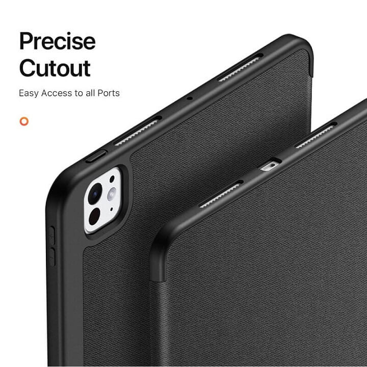 Калъф с Pen Поставка за iPad Pro 11 2025-2024, Dux Ducis Domo Case, Черен (7)