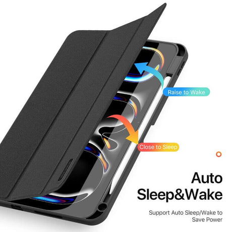 Калъф с Pen Поставка за iPad Pro 11 2025-2024, Dux Ducis Domo Case, Черен (9)