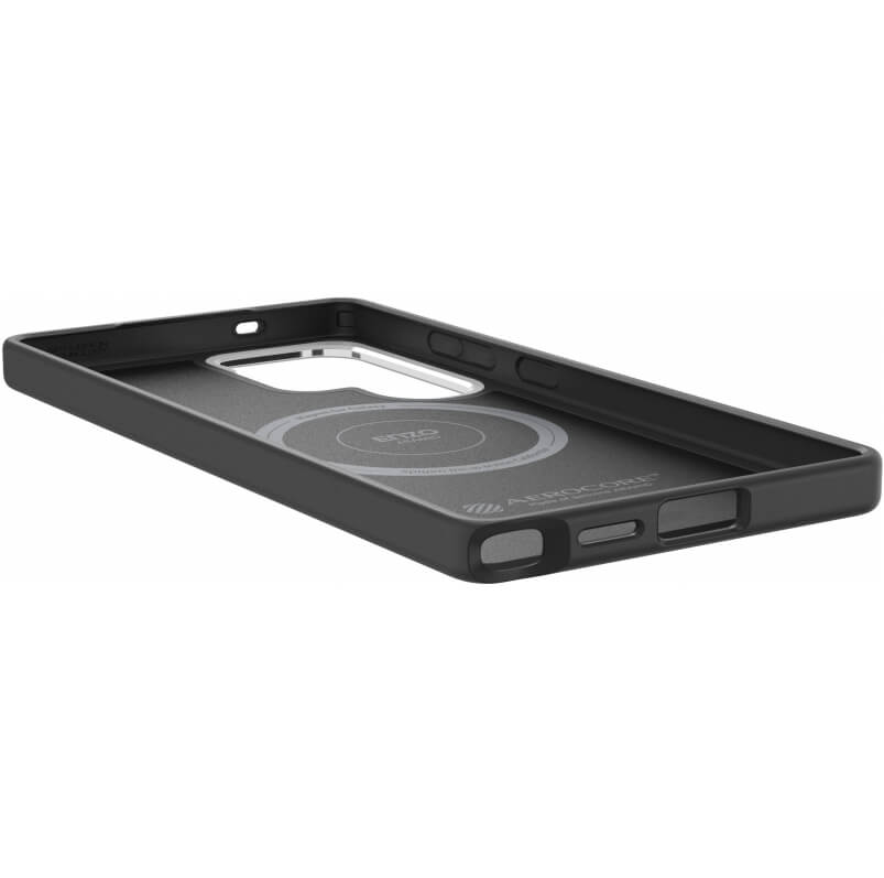 Magsafe Калъф за Samsung S25 Ultra, Spigen Enzo Aramid Case, Черен (6)