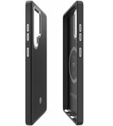 Magsafe Калъф за Samsung S25 Ultra, Spigen Enzo Aramid Case, Черен (5)