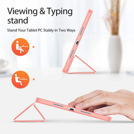Калъф с Pen Поставка за Xiaomi Pad 8 Pro/ 8/ 7 Pro/ 7 11.2", Dux Ducis Domo Case, Розов (3)
