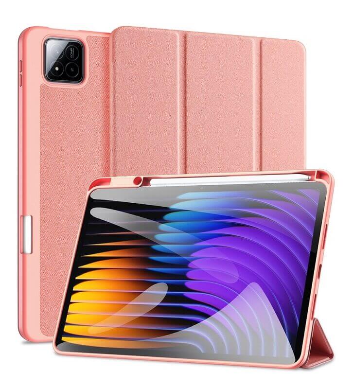 Калъф с Pen Поставка за Xiaomi Pad 8 Pro/ 8/ 7 Pro/ 7 11.2", Dux Ducis Domo Case, Розов