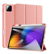 Калъф с Pen Поставка за Xiaomi Pad 8 Pro/ 8/ 7 Pro/ 7 11.2", Dux Ducis Domo Case, Розов