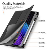 Калъф с Pen Поставка за Xiaomi Pad 8 Pro/ 8/ 7 Pro/ 7 11.2", Dux Ducis Domo Case, Черен (5)