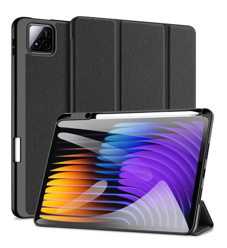 Калъф с Pen Поставка за Xiaomi Pad 8 Pro/ 8/ 7 Pro/ 7 11.2", Dux Ducis Domo Case, Черен