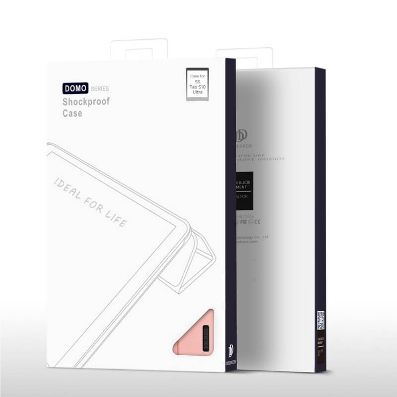 Калъф с Pen Поставка за Samsung Tab S10/S9 Ultra 14.6", Dux Ducis Domo Case, Розов (9)