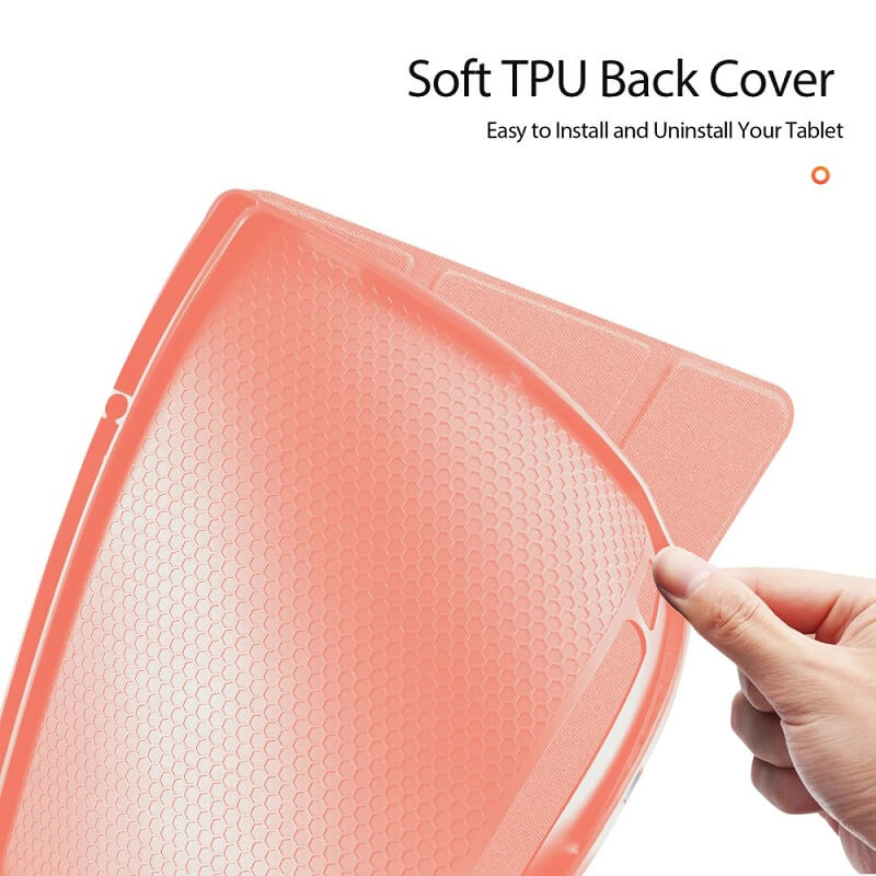 Калъф с Pen Поставка за Samsung Tab S10/S9 Ultra 14.6", Dux Ducis Domo Case, Розов (8)