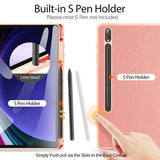 Калъф с Pen Поставка за Samsung Tab S10 Plus/ S9 Plus 12.4", Dux Ducis Domo Case, Розов (2)