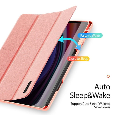 Калъф с Pen Поставка за Samsung Tab S10 Plus/ S9 Plus 12.4", Dux Ducis Domo Case, Розов (5)