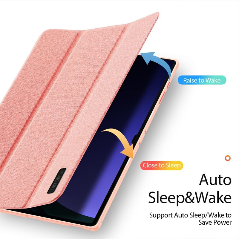 Калъф с Pen Поставка за Samsung Tab S10/S9 Ultra 14.6", Dux Ducis Domo Case, Розов (6)