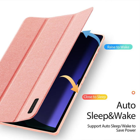 Калъф с Pen Поставка за Samsung Tab S10/S9 Ultra 14.6", Dux Ducis Domo Case, Розов (6)
