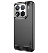 Противоударен Калъф за Xiaomi 15 Pro, Premium Carbon Case, Черен (2)