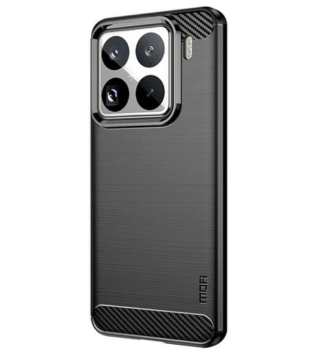 Противоударен Калъф за Xiaomi 15 Pro, Premium Carbon Case, Черен (2)