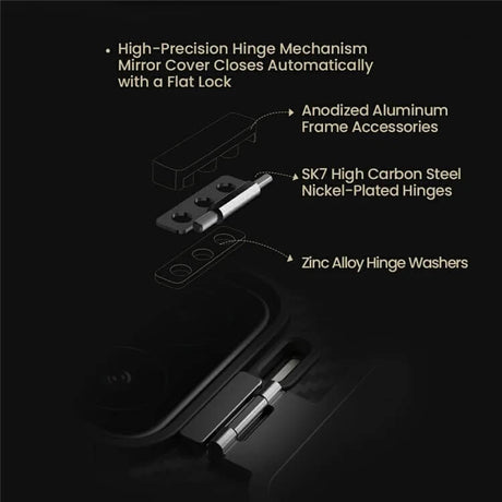Magsafe Калъф за Xiaomi 15, Nillkin Aramid Fiber CarboProp Kickstand Case, Черен (6)