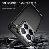 Противоударен Калъф за Xiaomi 15 Pro, Premium Carbon Case, Черен (5)