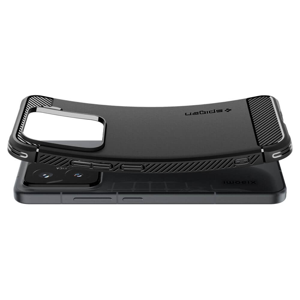 Противоударен Калъф за Xiaomi 15, Spigen Rugged Armor Case, Черен (7)