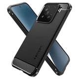 Противоударен Калъф за Xiaomi 15, Spigen Rugged Armor Case, Черен (3)