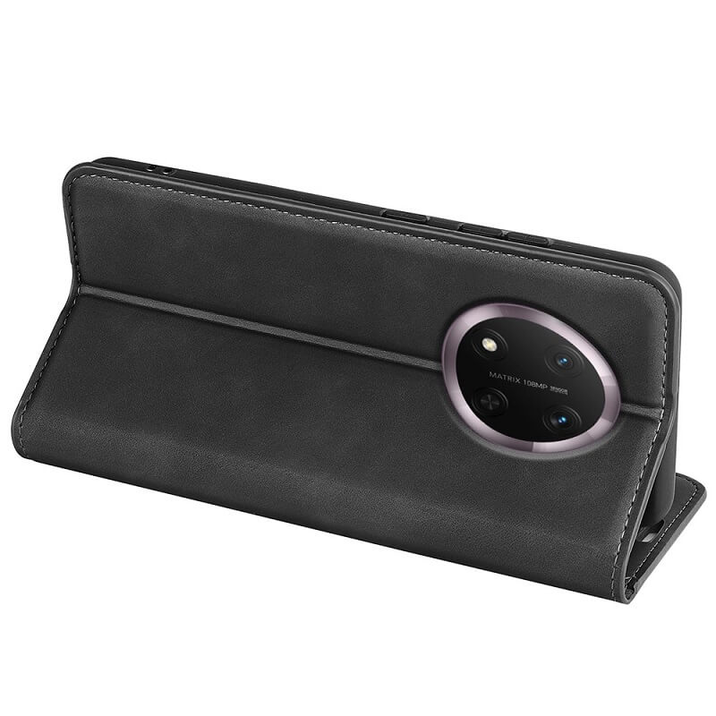 Кожен Калъф с Джобове за Honor Magic 7 Lite, Wallet Book Case, Черен (5)