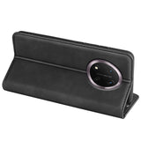 Кожен Калъф с Джобове за Honor Magic 7 Lite, Wallet Book Case, Черен (5)