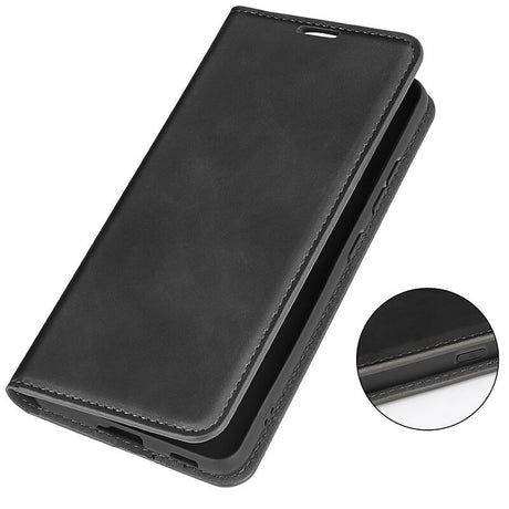 Кожен Калъф с Джобове за Honor Magic 7 Lite, Wallet Book Case, Черен (8)