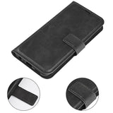 Кожен Калъф с Джобове за Honor Magic 7, Wallet Book Case, Черен (8)