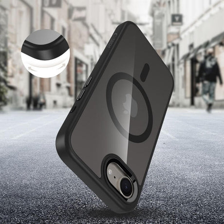 Magsafe Калъф за iPhone 17e/ 16e, Tech-Protect MagMat Case, Черен (4)