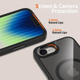 Magsafe Калъф за iPhone 17e/ 16e, Tech-Protect MagMat Case, Черен (3)