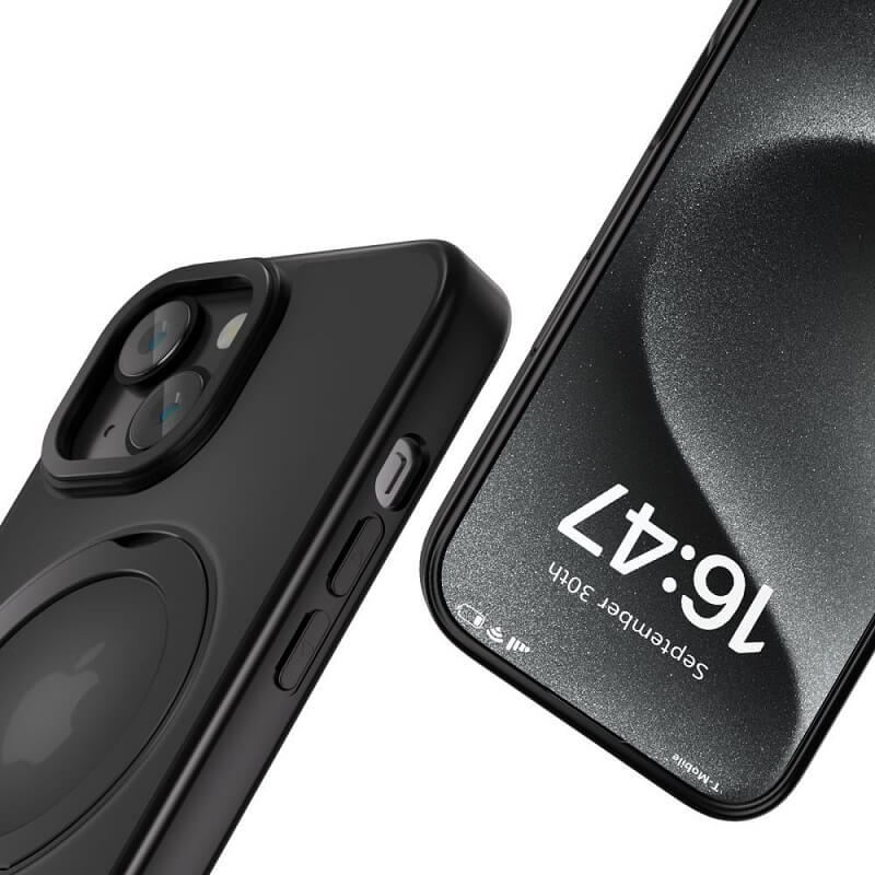 Magsafe Калъф за iPhone 17e/ 16e, Tech-Protect Magring Case, Черен (4)