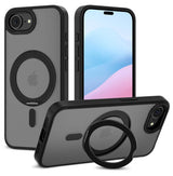Magsafe Калъф за iPhone 17e/ 16e, Tech-Protect Magring Case, Черен