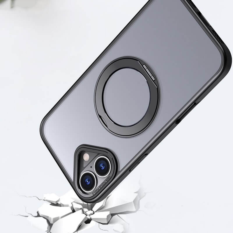 Magsafe Калъф за iPhone 17e/ 16e, Tech-Protect Magring Case, Черен (3)