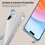 Калъф за iPhone 17e/ 16e, Tech-Protect FlexAir Hybrid Clear Case, Прозрачен (4)
