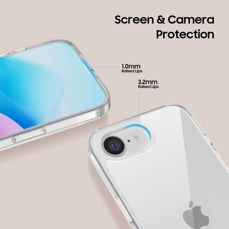 Калъф за iPhone 17e/ 16e, Tech-Protect FlexAir Hybrid Clear Case, Прозрачен (3)