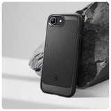 Magsafe Противоударен Калъф за iPhone 17e/ 16e, Spigen Rugged Armor Magsafe Case, Черен (8)