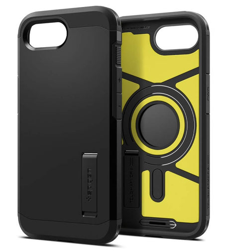 Magsafe Противоударен Калъф за iPhone 17e/ 16e, Spigen Tough Armor Case, Черен (2)